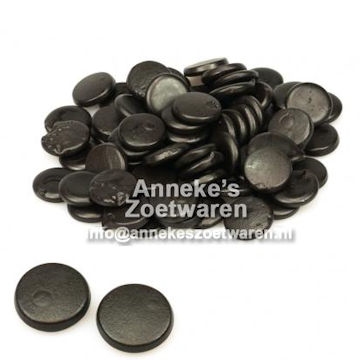 Haribo, Laurierdrop, Schijfjes per 100 gram Haribo, Laurierdrop, Schijfjes per 100 gram