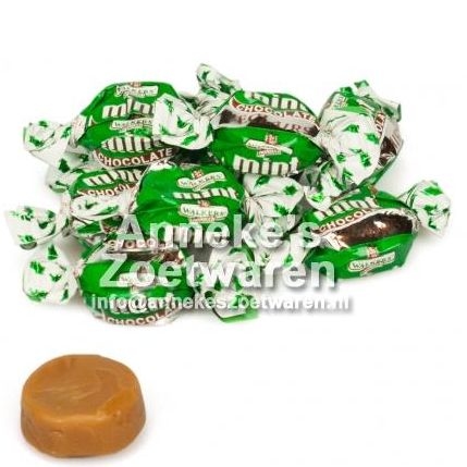 Toffees, Eclairs, Mint Chocolat, pepermunt, 100 gr.